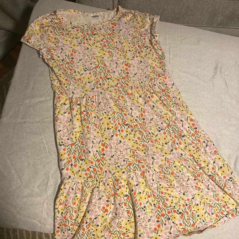 Old Navy Floral Dress in Pink, Yellow, Orange, Green